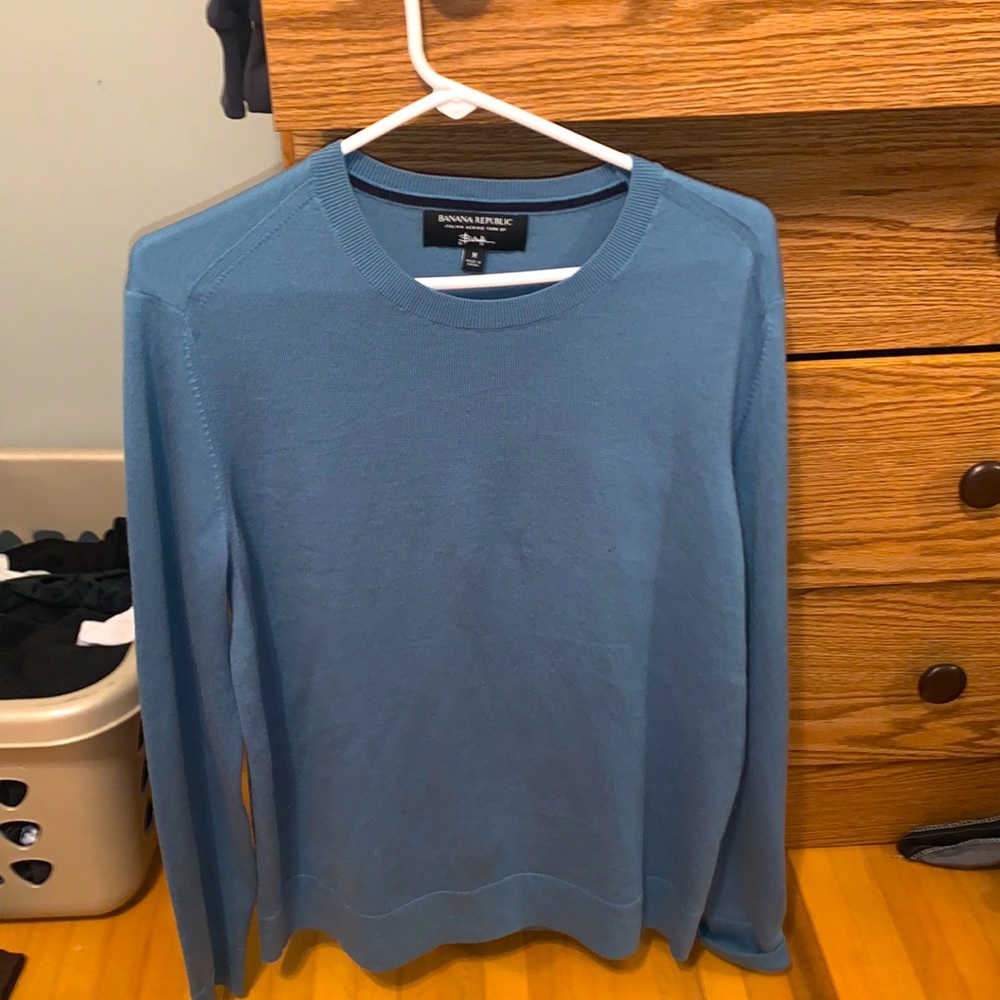 Banana republic blue dress up sweater